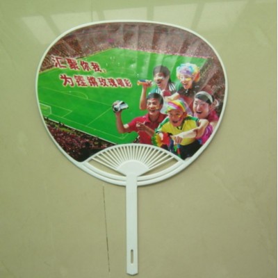 Custom new products printed plastic hand fan