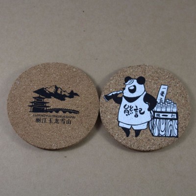 Factory wholesale new design custom logo Blank Cork Coaster