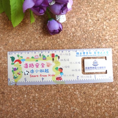 Factory price good quanlity printing pvc/pp ruler for promoton gift